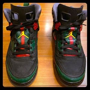 jordan spizike gucci customized